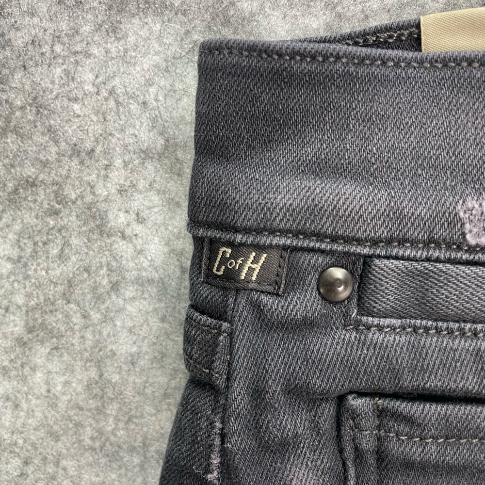 Citizens Of Humanity Women’s Black Denim Mini Skirt Size 26 Distressed Frayed - Picture 5 of 16